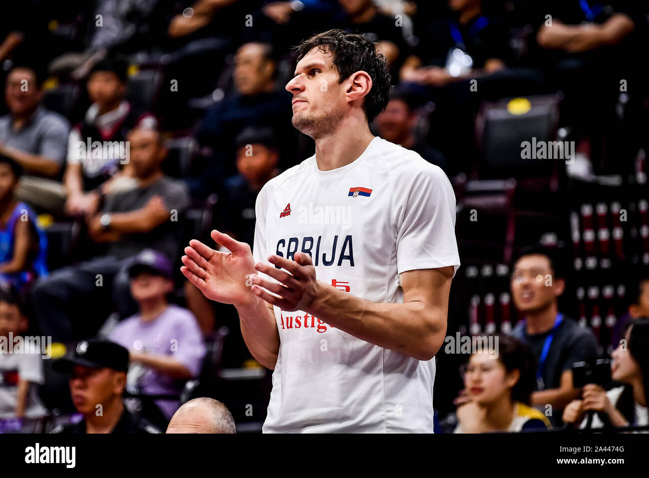 Los Angeles, CA, USA. 11th Dec, 2018. LA Clippers center Boban Marjanovic  #51 shooting free throws before the Toronto Raptors vs Los Angeles Clippers  at Staples Center on December 11, 2018. (Photo