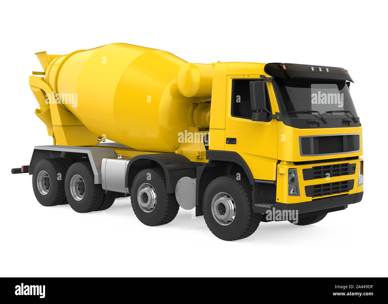 Concrete Mixer Truck Isolated Stock Photo Alamy