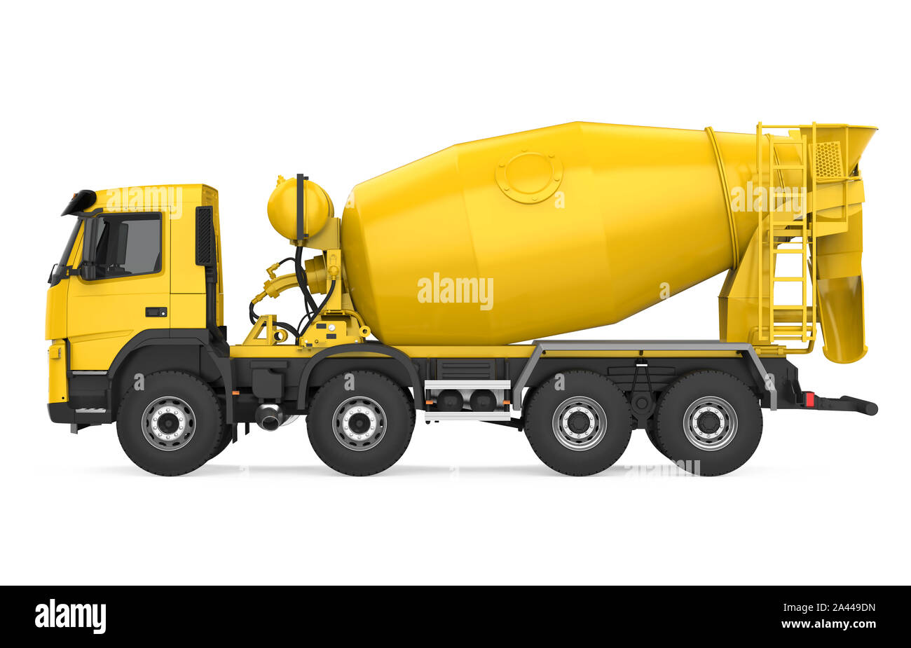 Concrete Mixer Truck Isolated Stock Photo Alamy
