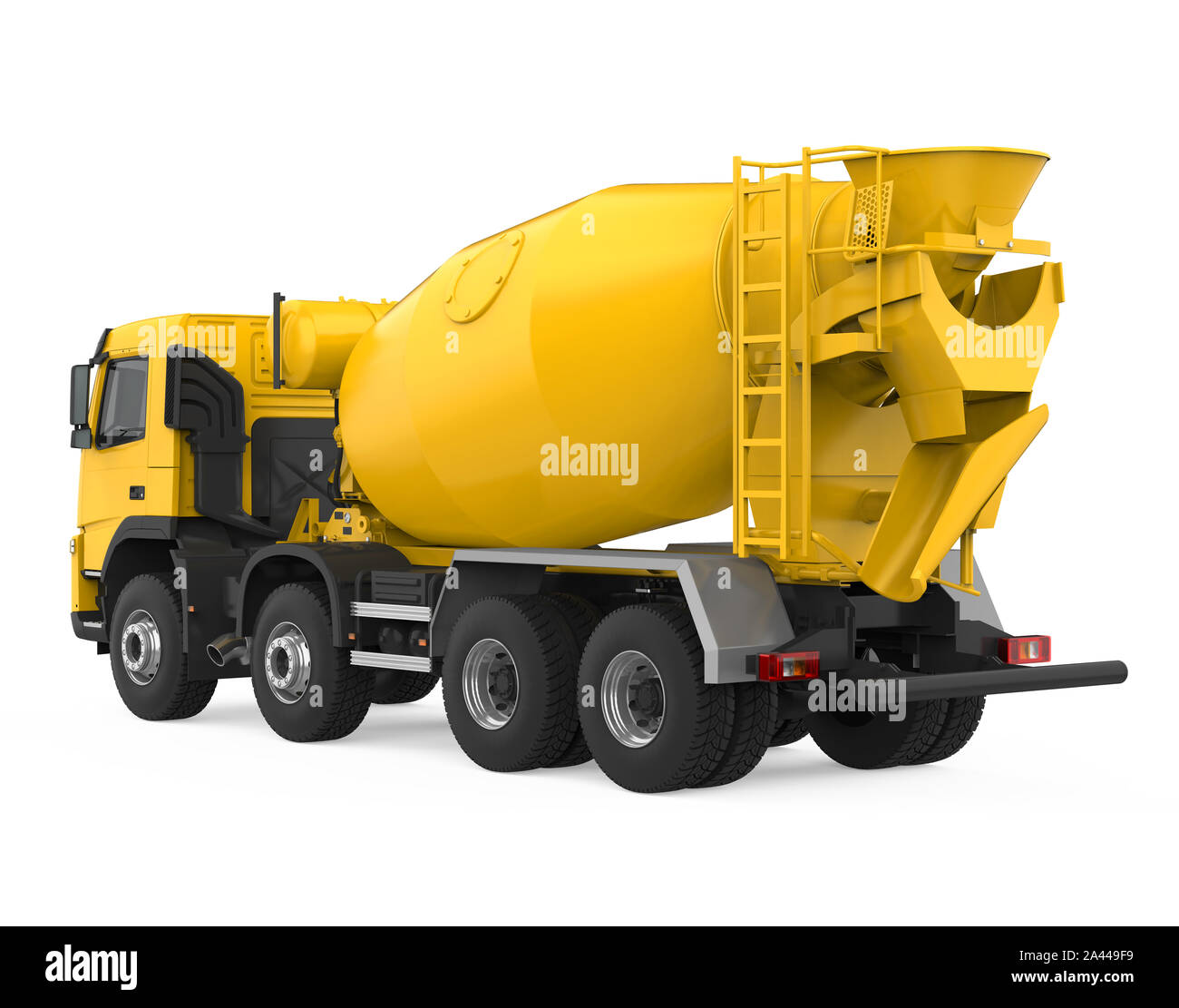 Concrete Mixer Truck Isolated Stock Photo Alamy