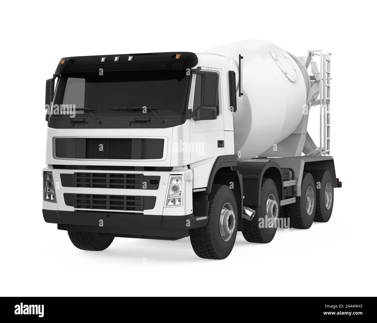 Concrete Mixer Truck Isolated Stock Photo Alamy