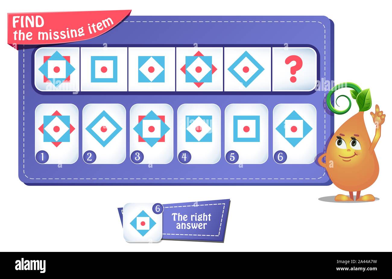 educational game, riddle for kids and adults. development of logic, iq ...