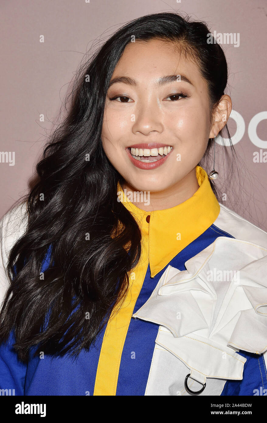 BEVERLY HILLS, CA - OCTOBER 11: Awkwafina attends Variety's 2019 Power of Women: Los Angeles presented by Lifetime at the Beverly Wilshire Four Seasons Hotel on October 11, 2019 in Beverly Hills, California. Stock Photo