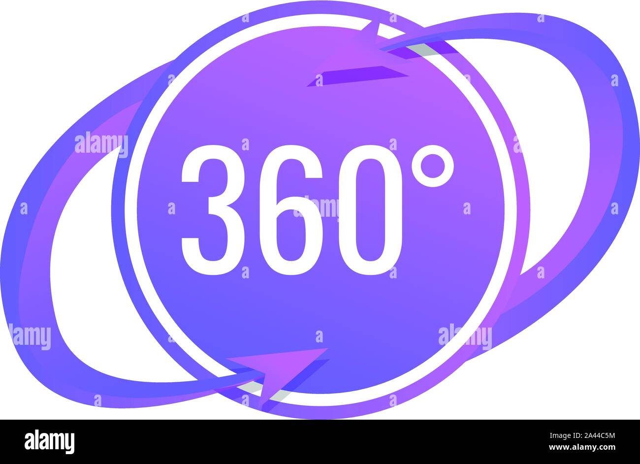 Badge 360 Degrees Icon Cartoon Of Badge 360 Degrees Vector Icon For