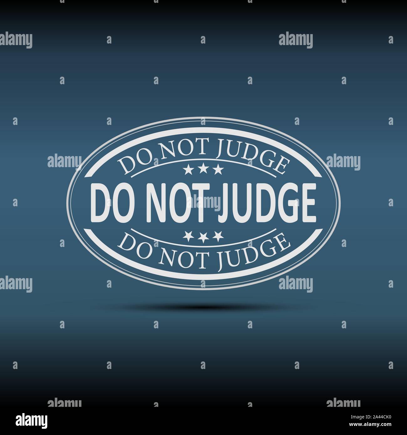 Do Not Judge Inspiring Creative Motivation Quote. Vector Typography Banner Design Concept Stock Vector