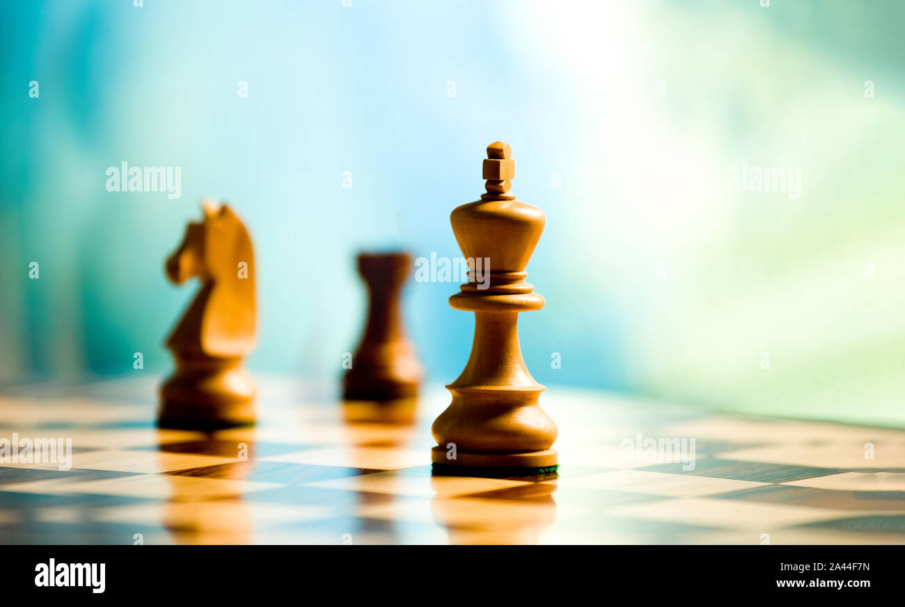 Chess board in the foreground to use for wallpaper Stock Photo - Alamy