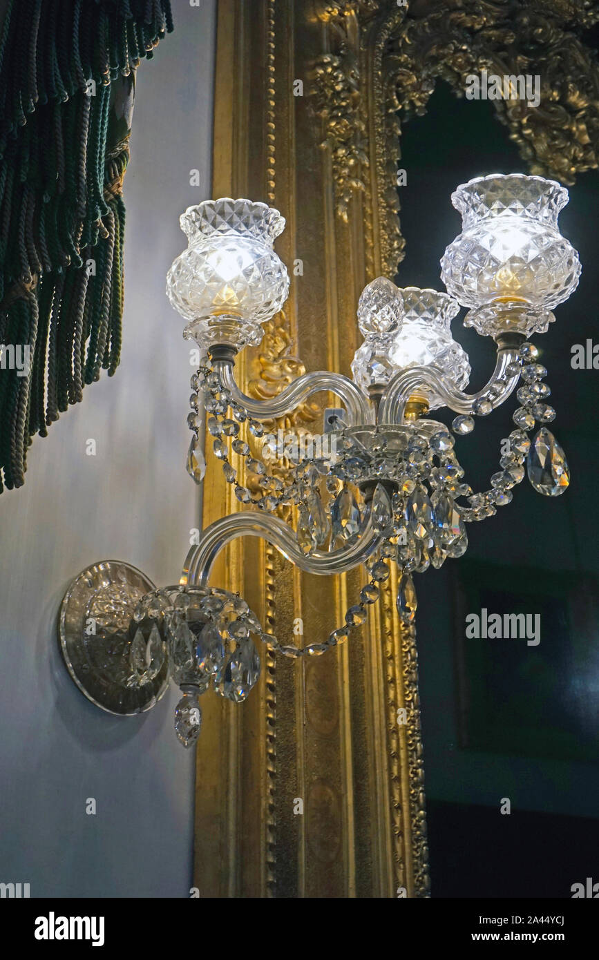 crystal glass wall light Stock Photo Alamy