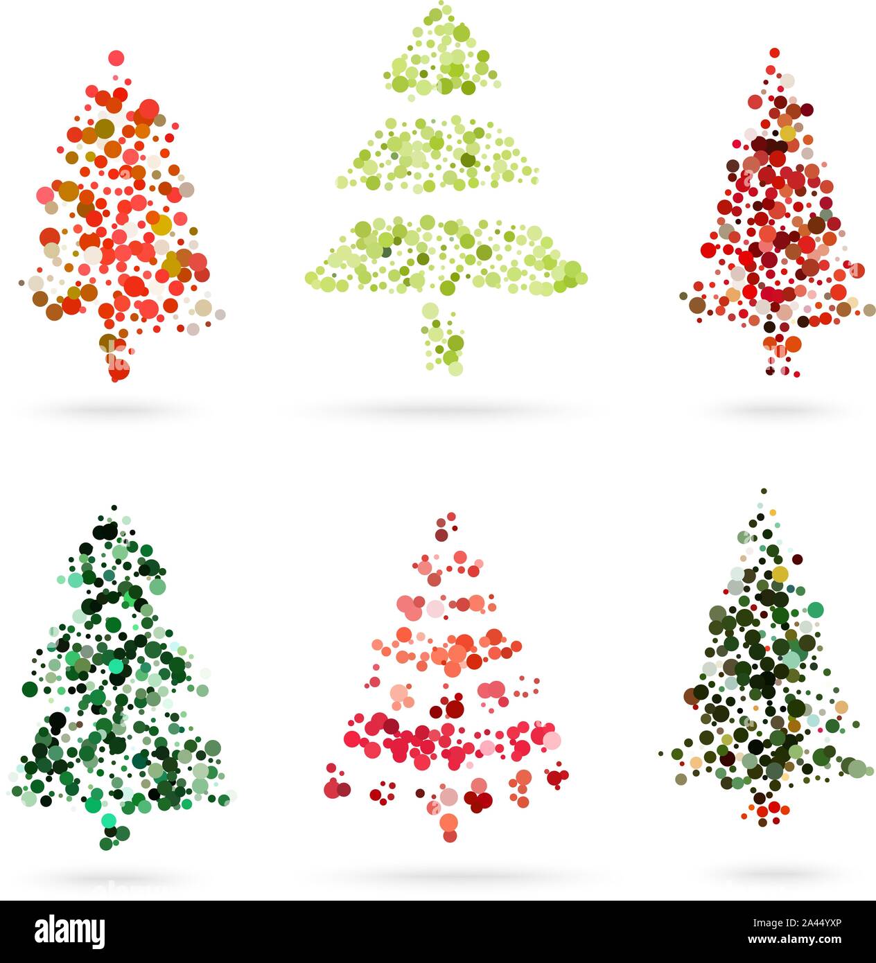 Christmas tree abstract scroll shape Stock Vector Images - Alamy