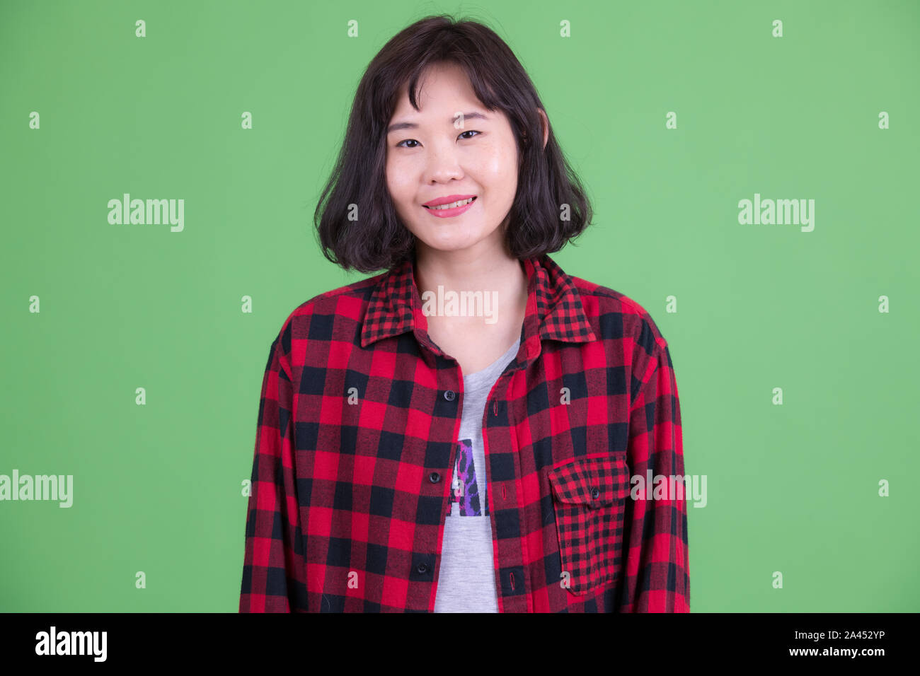 Happy positive asian woman hi-res stock photography and images - Alamy