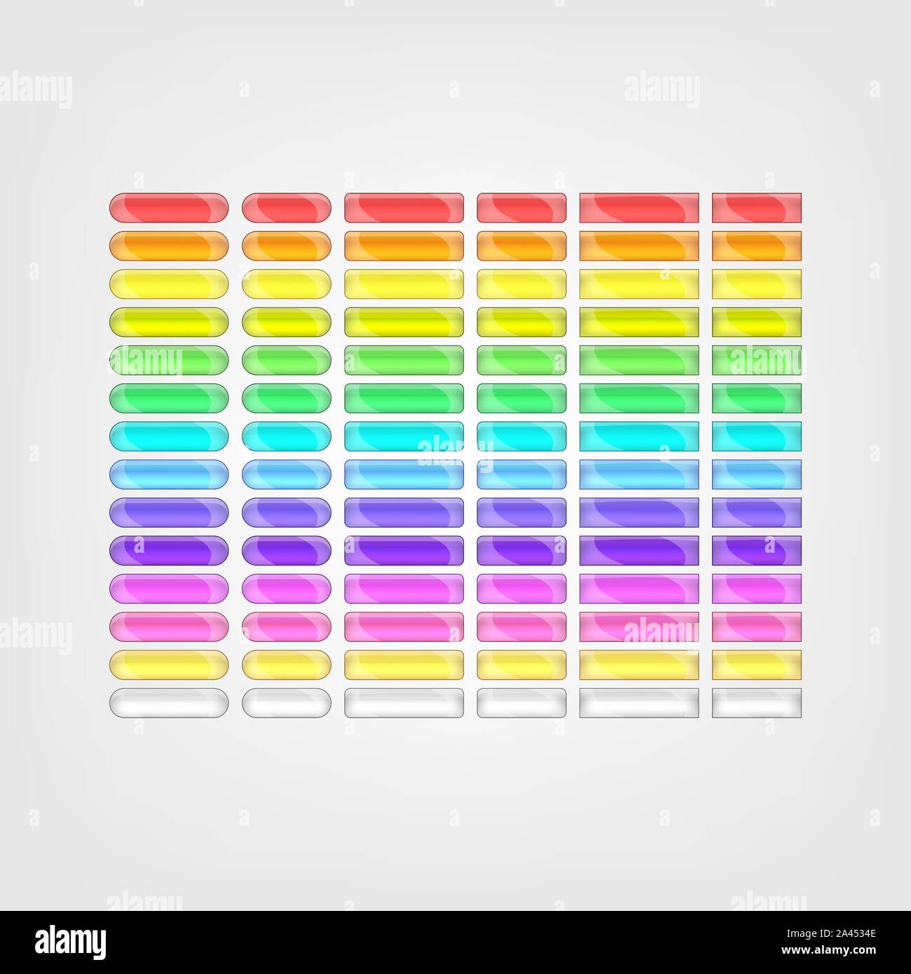 vector bright glossy web buttons set Stock Vector Image & Art - Alamy
