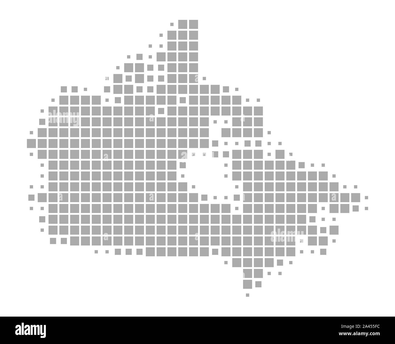 Map of Canada Stock Photo