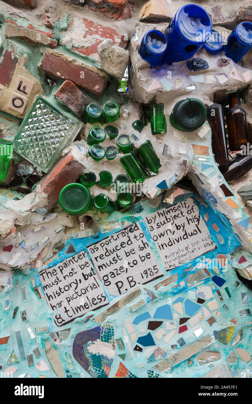 Philadelphia Magic Gardens, detail of artwork inside Philadelphia's