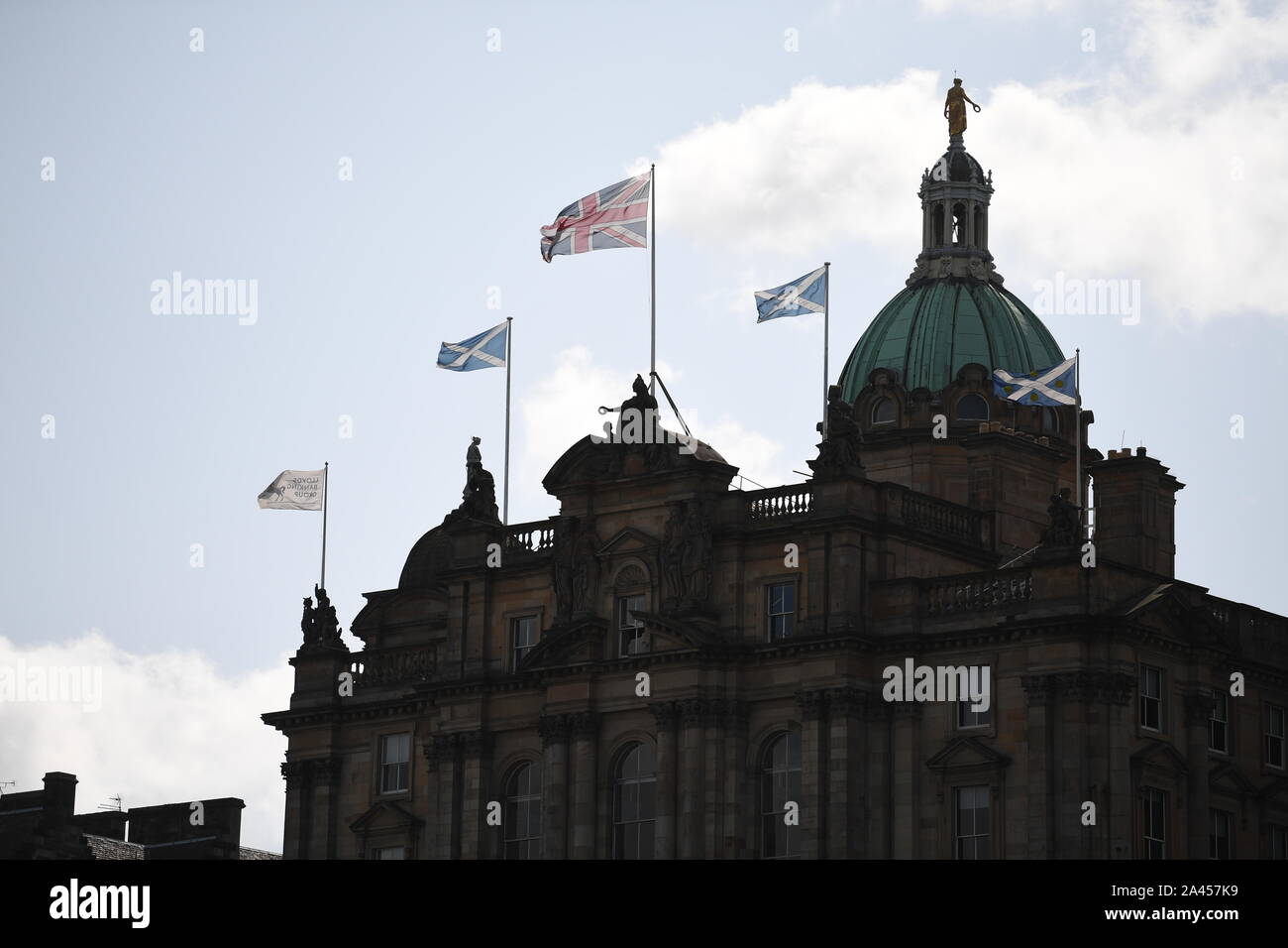 Bank of of Scotland HQ on the Mound Edinburgh. Stock Photo