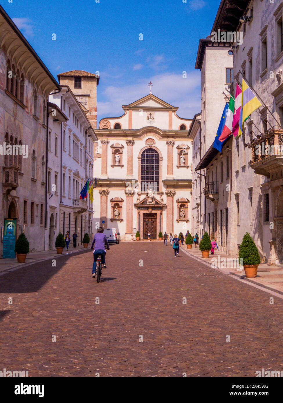 Church of San Francesco Saverio, Trento, Italy Stock Photo
