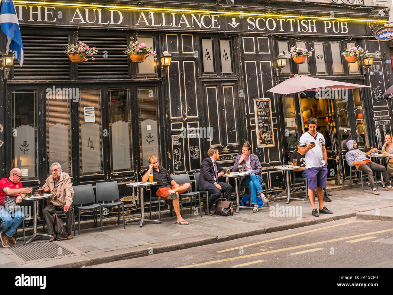 the auld alliance, scottish pub Stock Photo