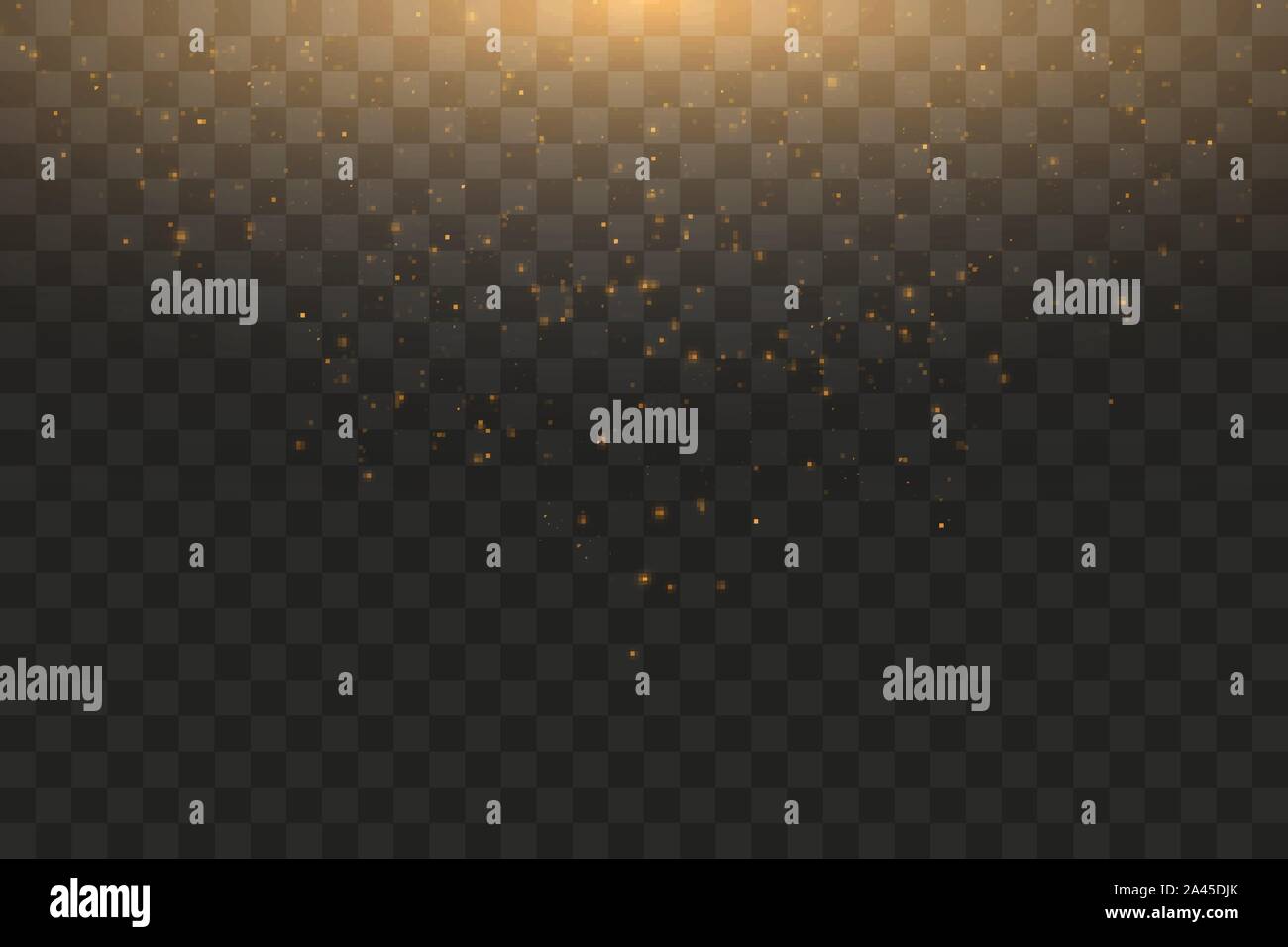 Vector golden cloud glitter wave abstract illustration. White star dust ...
