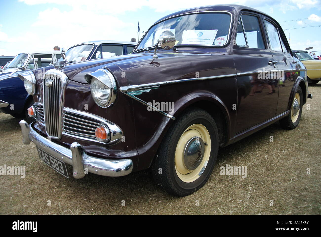 A 1960 Rover P4 Parked Up On Display At The English Riviera Classic Car Show Paignton Devon