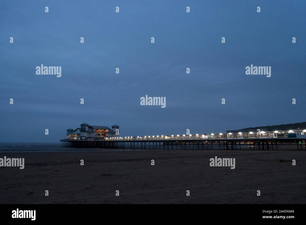 The Grand Pier, Weston-Super-Mare, UK. Stock Photo