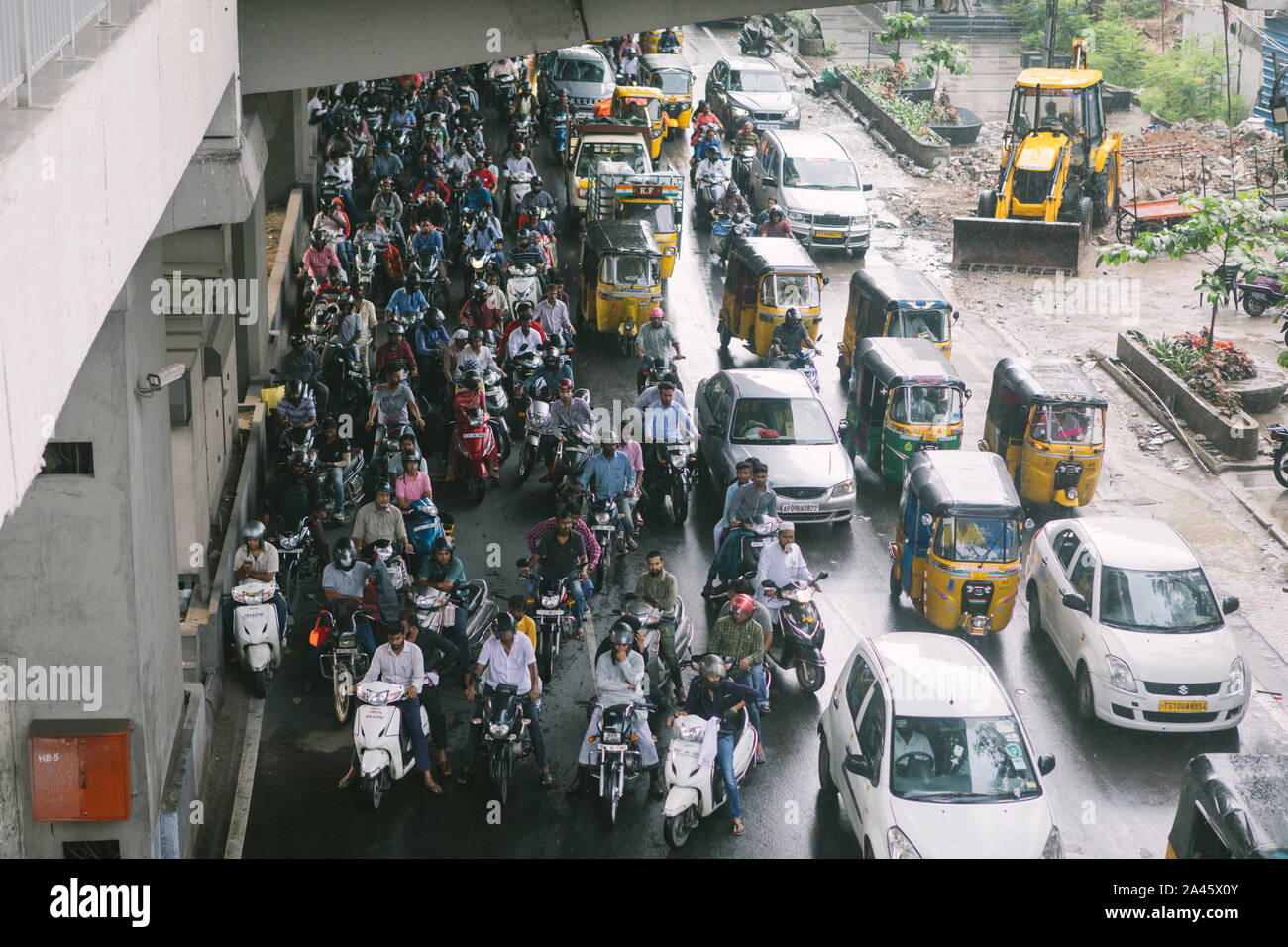 Vehicles standstill people waiting in hires stock photography and