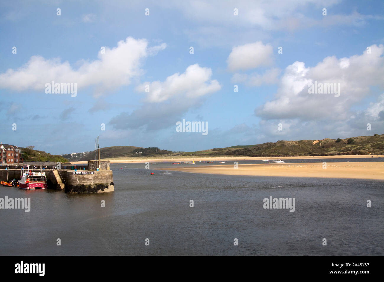 Harbour entrance at Padstow Stock Photo Alamy