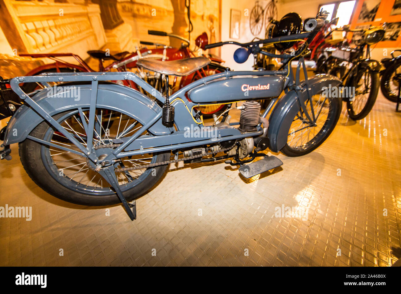 Marseille (France) Musée de la moto - Motorcycle museum : Cleveland (USA  Stock Photo - Alamy