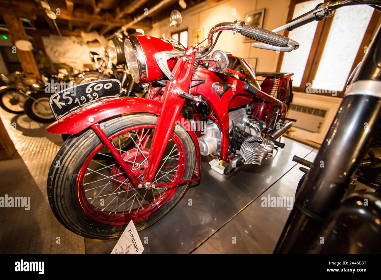 Marseille (France) Musée de la moto - Motorcycle museum : Zündapp KS600  1939 (German Stock Photo - Alamy