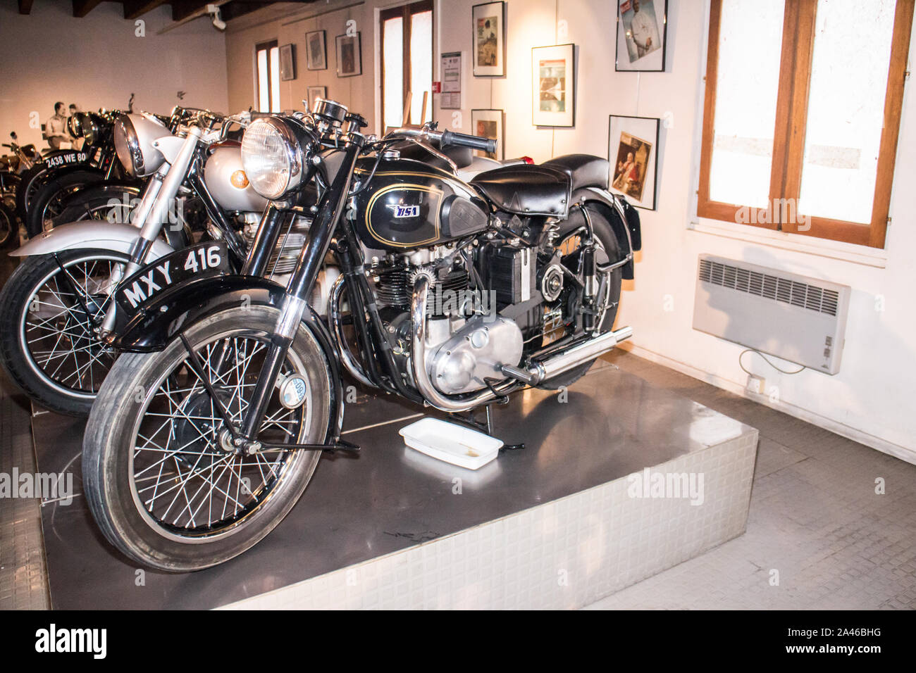 Marseille (France) Musée de la moto - Motorcycle museum BSA Stock Photo