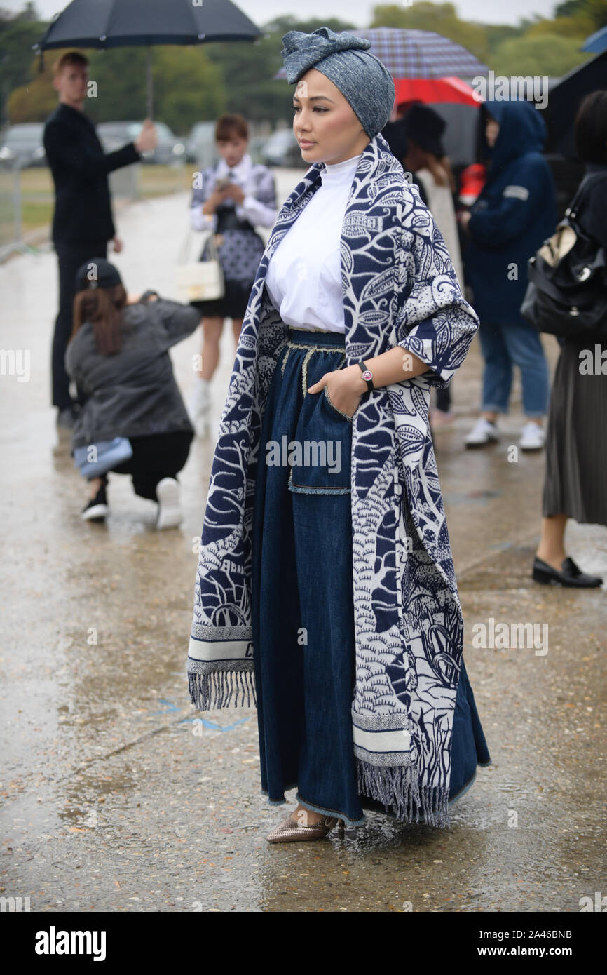 Malaysian actress Noor Neelofa binti Mohd Noor, better known by her stage name Neelofa or Lofa, attends the Christian Dior Womenswear Spring/Summer 20 Stock Photo