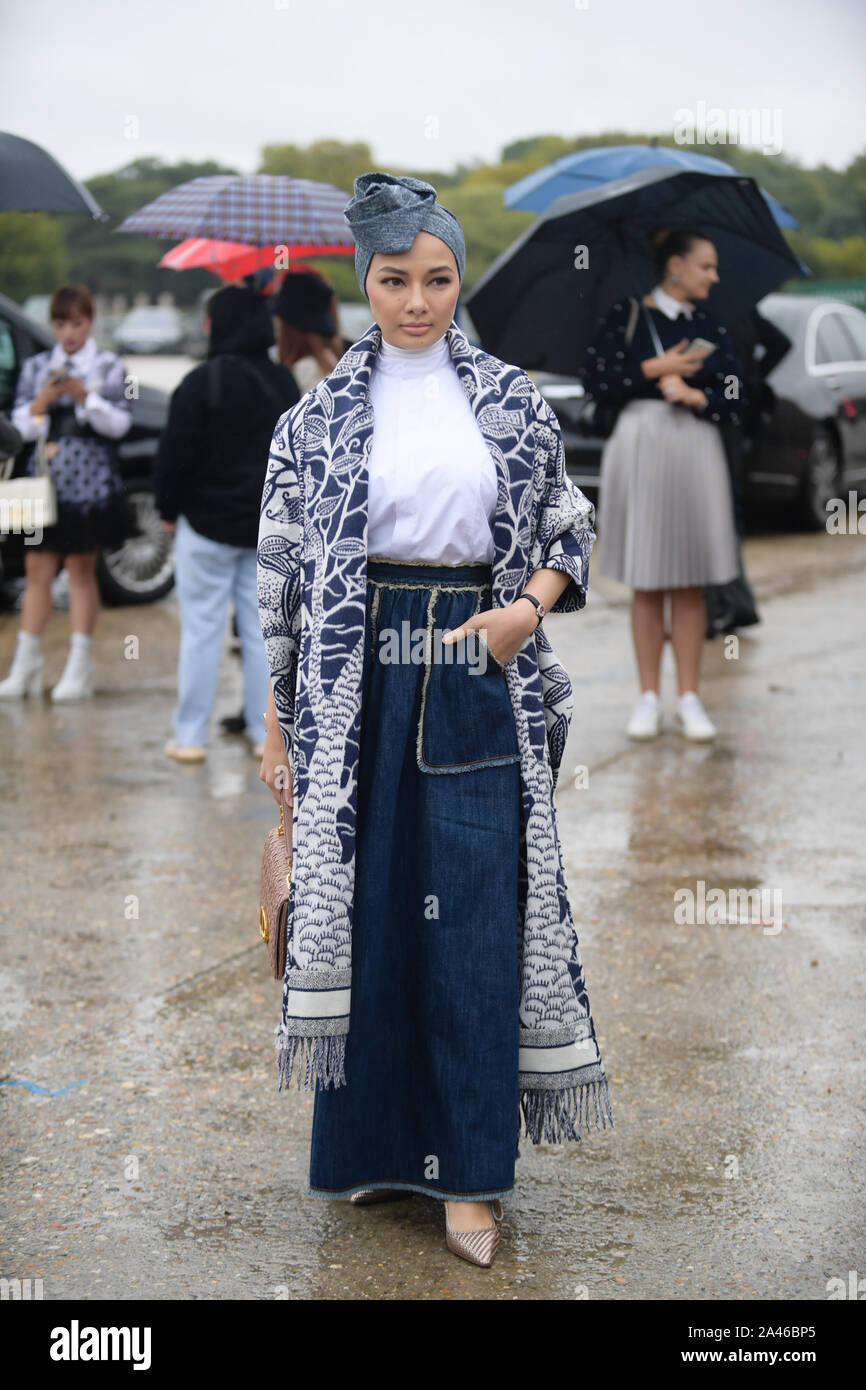 Malaysian actress Noor Neelofa binti Mohd Noor, better known by her stage name Neelofa or Lofa, attends the Christian Dior Womenswear Spring/Summer 20 Stock Photo