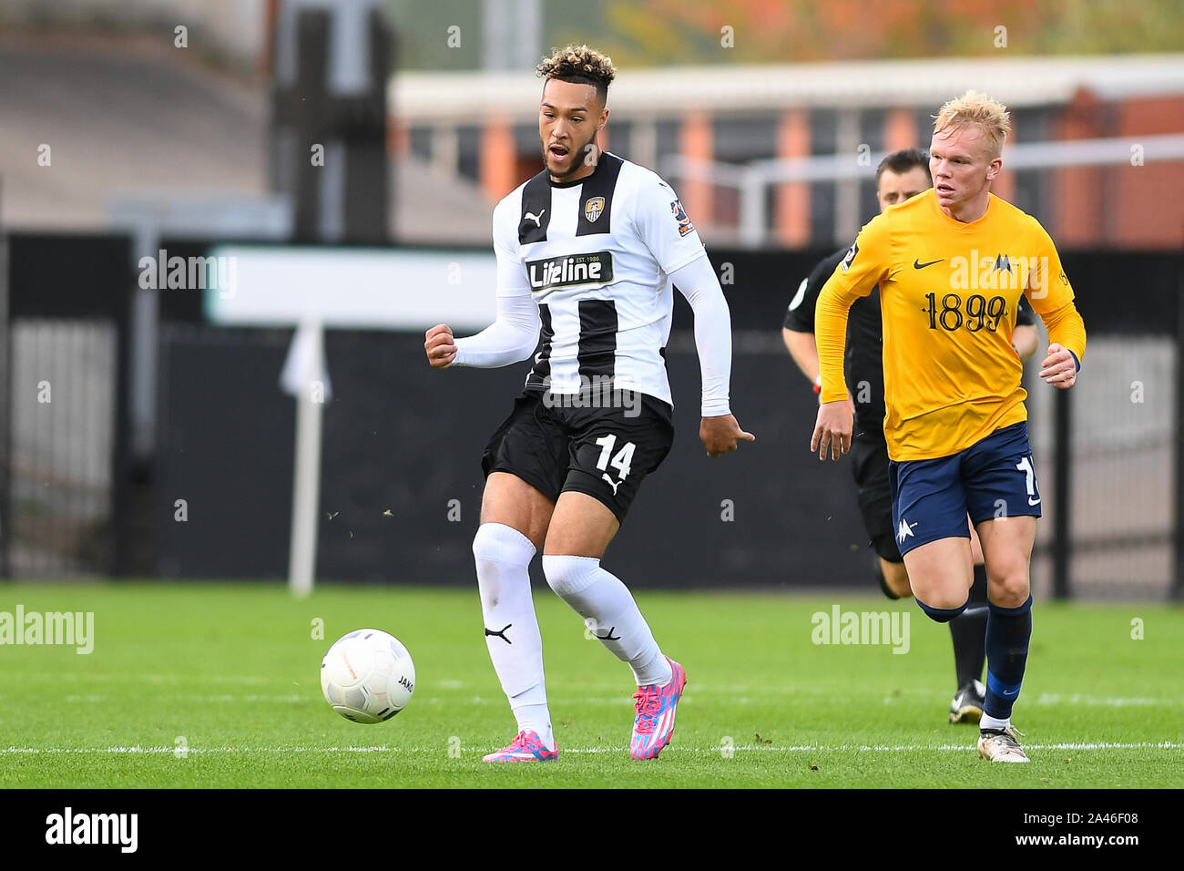 NOTTINGHAM, ENGLAND. OCTOBER 12TH Kyle Wootton of Notts County during the Vanarama National League match between Notts County and Torquay United at Meadow Lane, Nottingham on Saturday 12th October 2019. (Credit: Jon Hobley | MI News) Editorial Use Only Credit: MI News & Sport /Alamy Live News Stock Photo