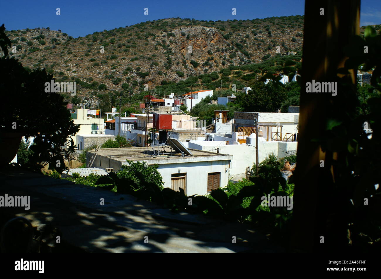 Crete rustic countryside , Mediterranean Island Stock Photo