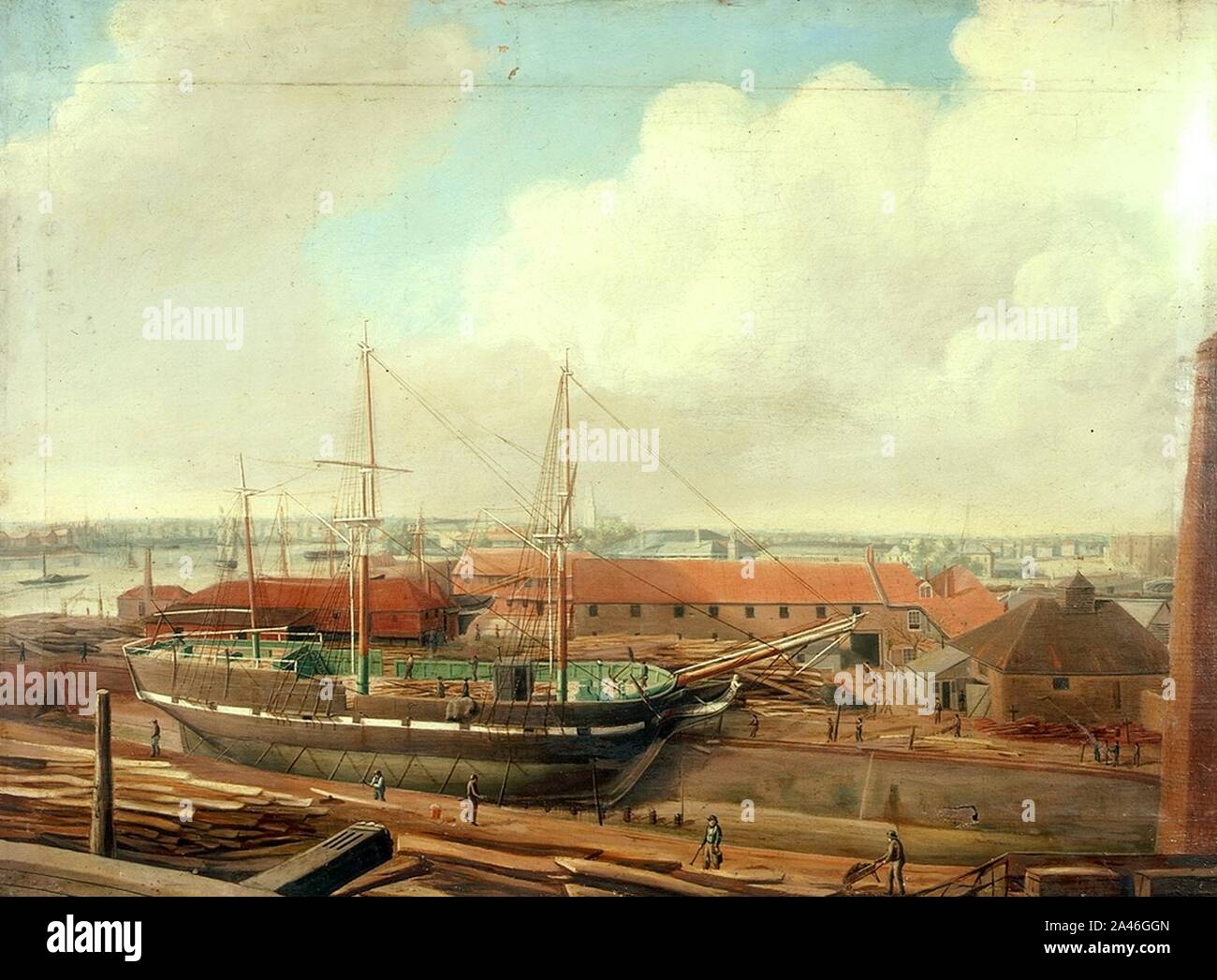 Fletcher's Yard, Limehouse Stock Photo Alamy