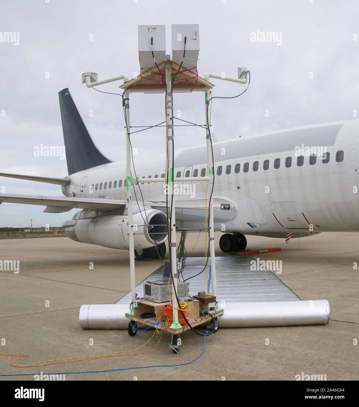 Flight instruments; Shielding Stock Photo