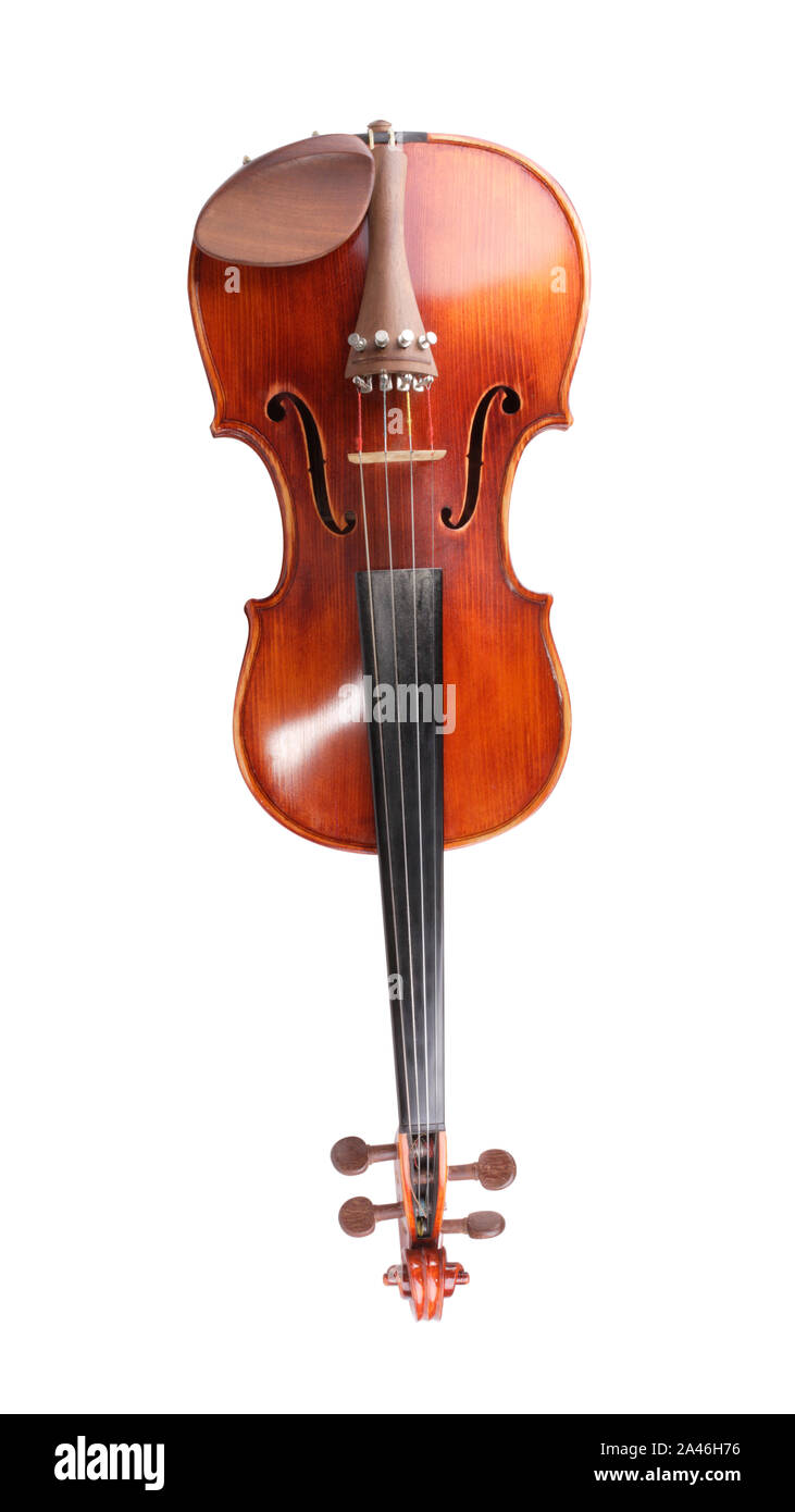Red Violin Isolated Stock Photo Alamy