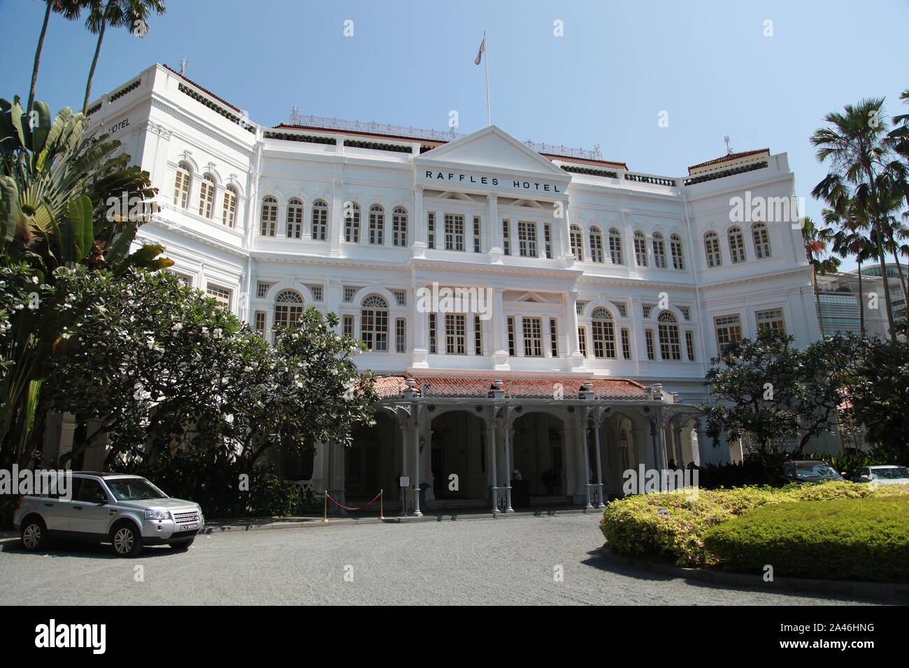 raffles hotel singapore Stock Photo
