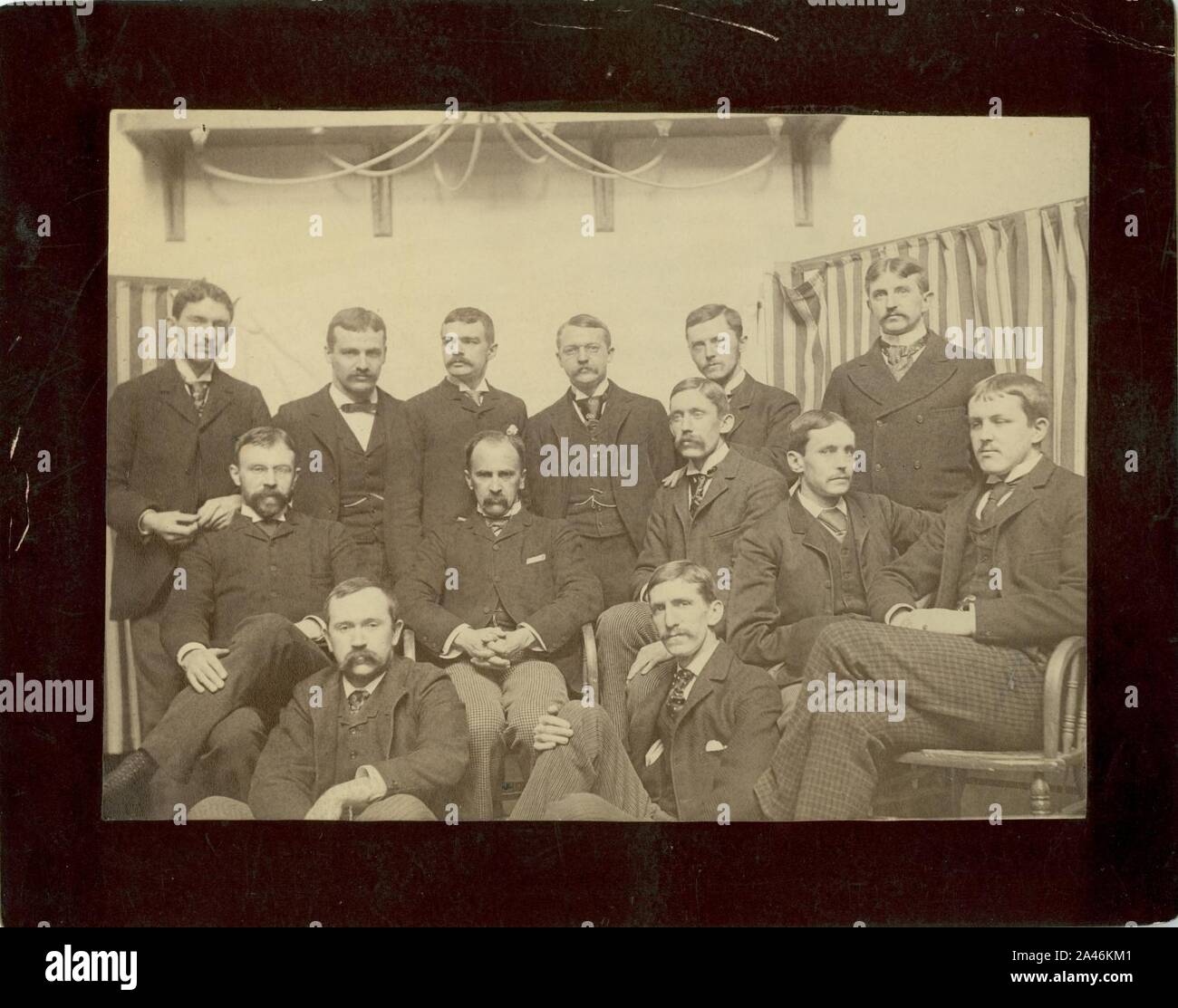 First group of interns at Johns Hopkins Hospital, April 1889. Stock Photo