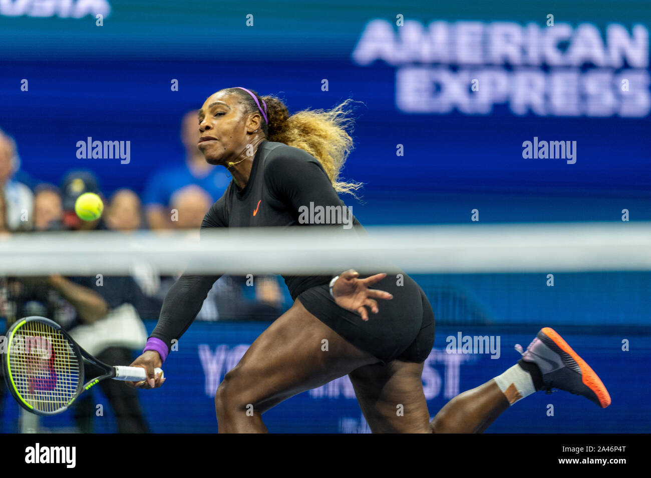 Serena Williams of USA competing in the Women's Semi-Finals of the 2019 ...