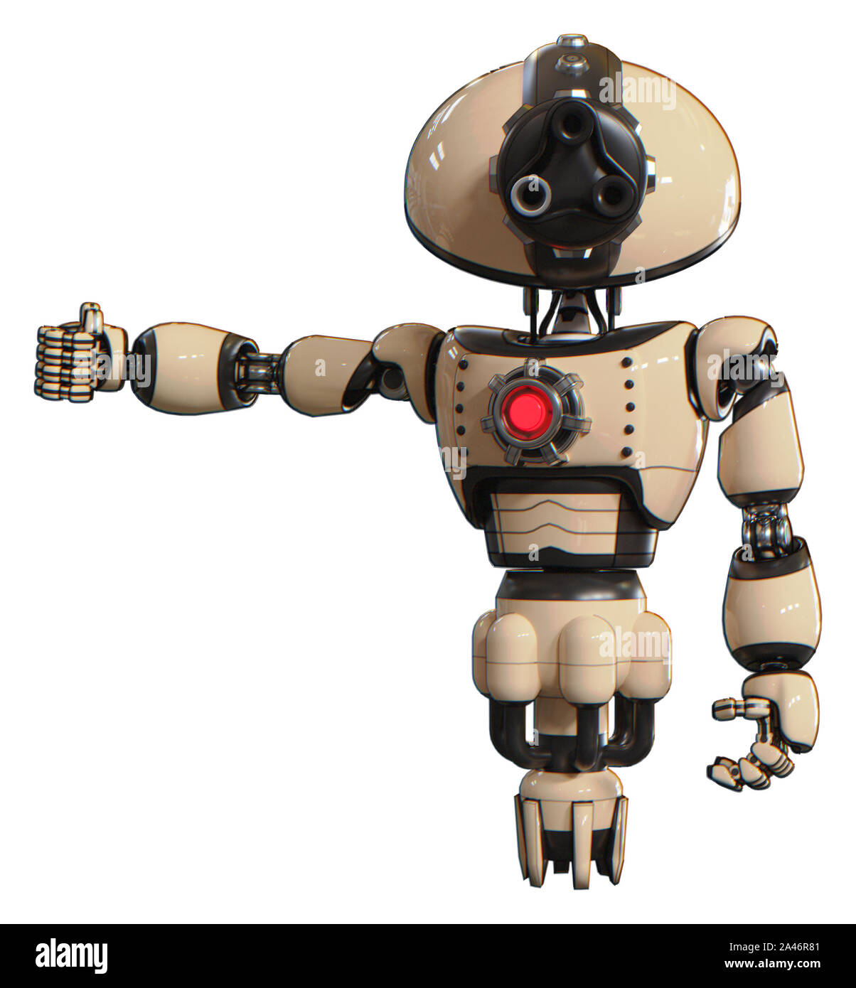 Mech Containing Elements Gatling Gun Face Design Light Chest Exoshielding Red Energy Core Jet Propulsion Material Off White Situation Arm Out Stock Photo Alamy
