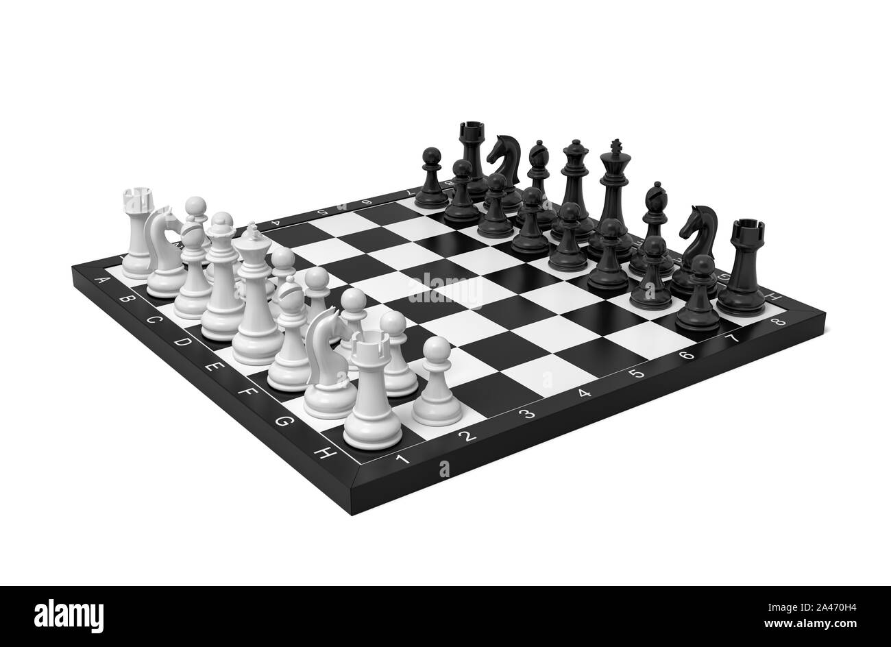 White And Black Chess Board With Figures, Virtual Games And Online Bet.  Concept Of Sports And Cyber Games. Copyspace. 3D Rendering Stock Photo,  Picture and Royalty Free Image. Image 186990210.