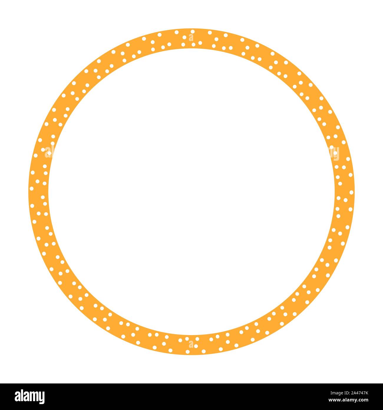 Round frame vector vintage pattern design template. Circle border