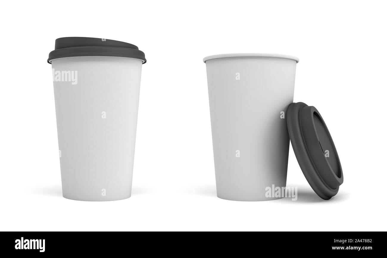 Paper coffee cups Cut Out Stock Images & Pictures Alamy