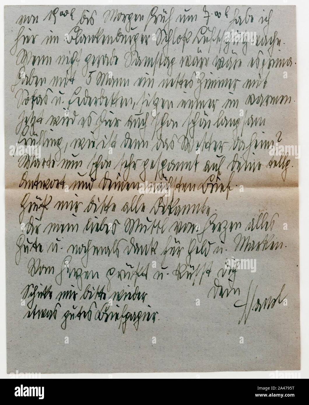 Feldpost von Hans 1944-03-18 6. Stock Photo