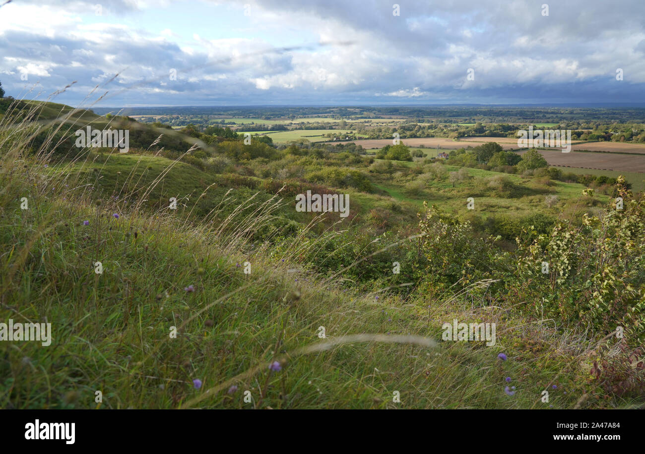 Malling Down Nature Reserve near Lewes in Sussex Stock Photo