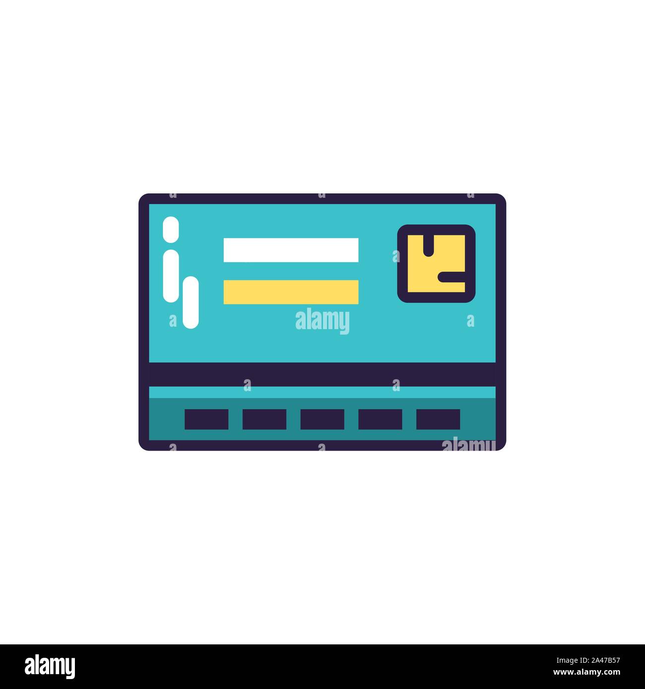 credit card on white background vector illustration design Stock Vector ...