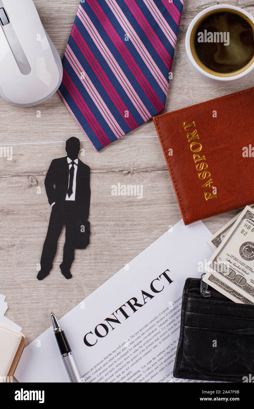 Busy man at work. Stock Photo