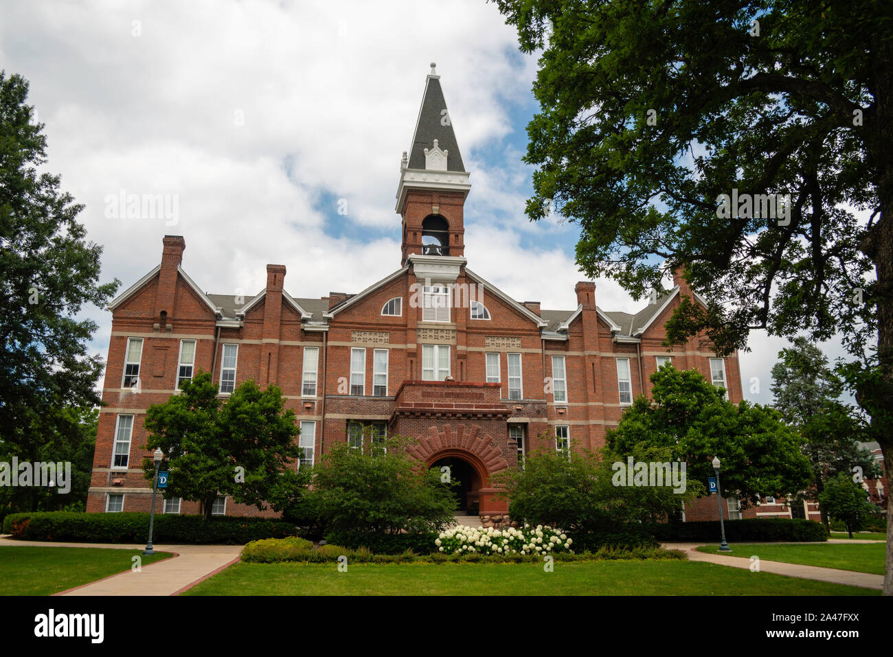 Image of Drake University, a mid-sized private university in Des Moines, Iowa, USA. Stock Photo