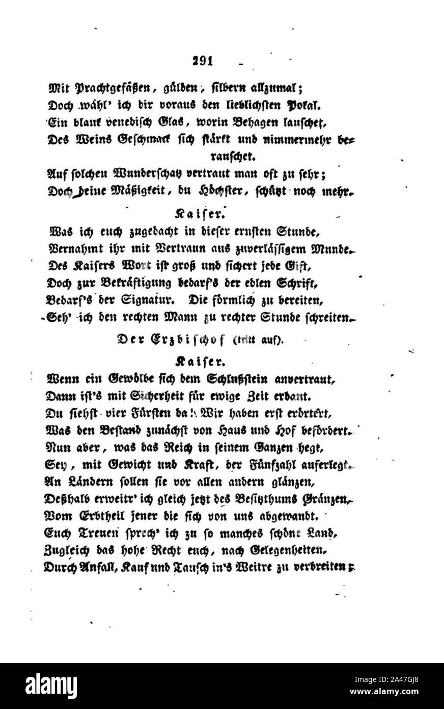 Faust II (Goethe) 291. Stock Photo