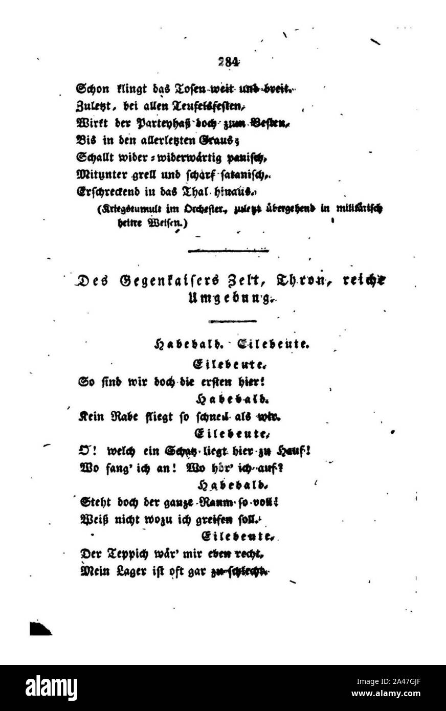 Faust II (Goethe) 284. Stock Photo