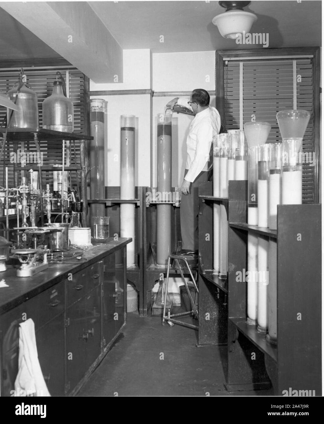 FDA History Column Chromatography Stock Photo Alamy