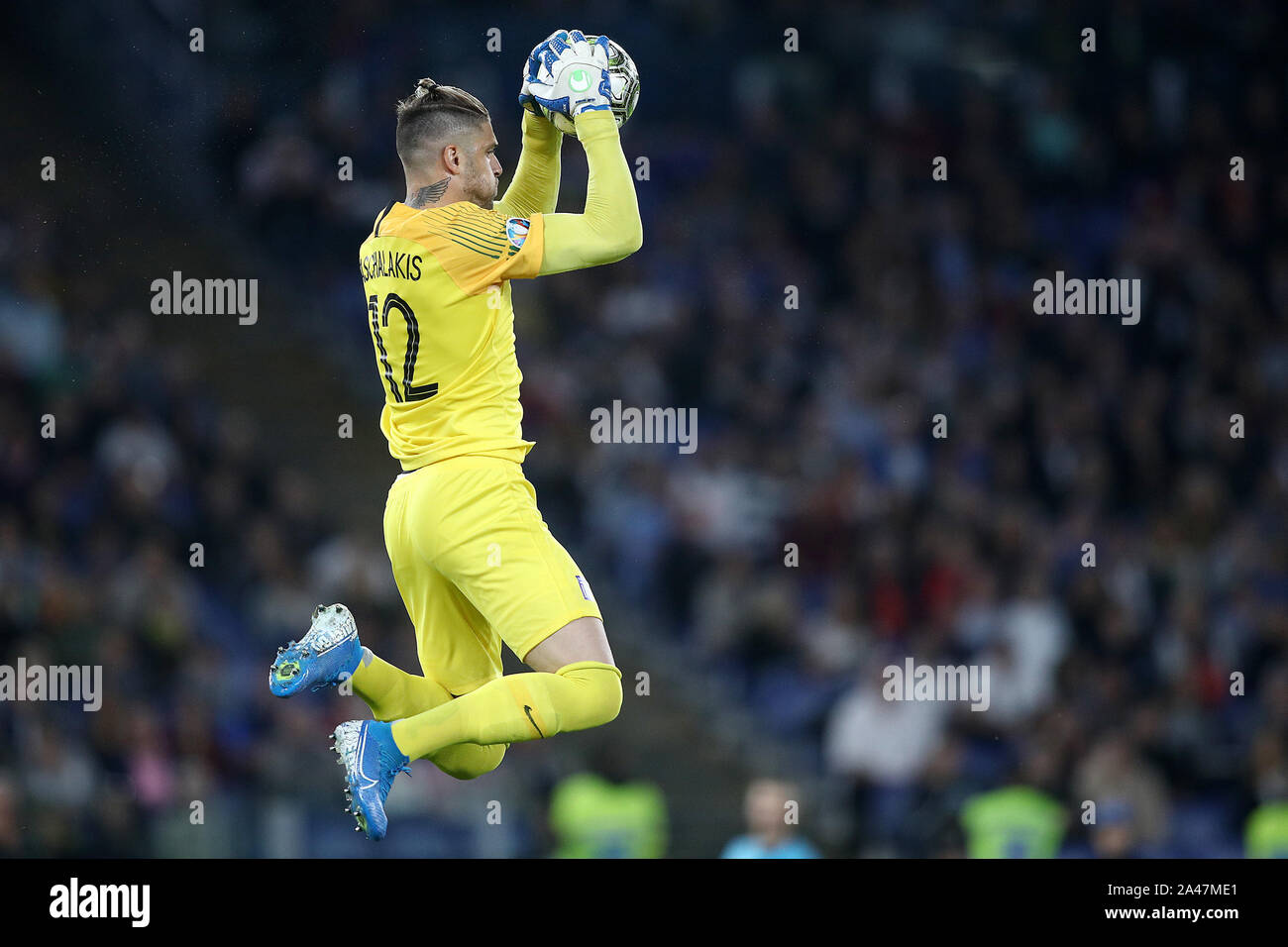 Rome Italy 12th Oct 19 Alexandros Paschalakis Of Greece During The European Qualifier Group J Match Between Italy And Greece At At Stadio Olimpico Rome Italy On 12 October 19 Photo By